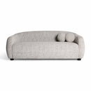 Judy Black and White Woven Fabric Sofa