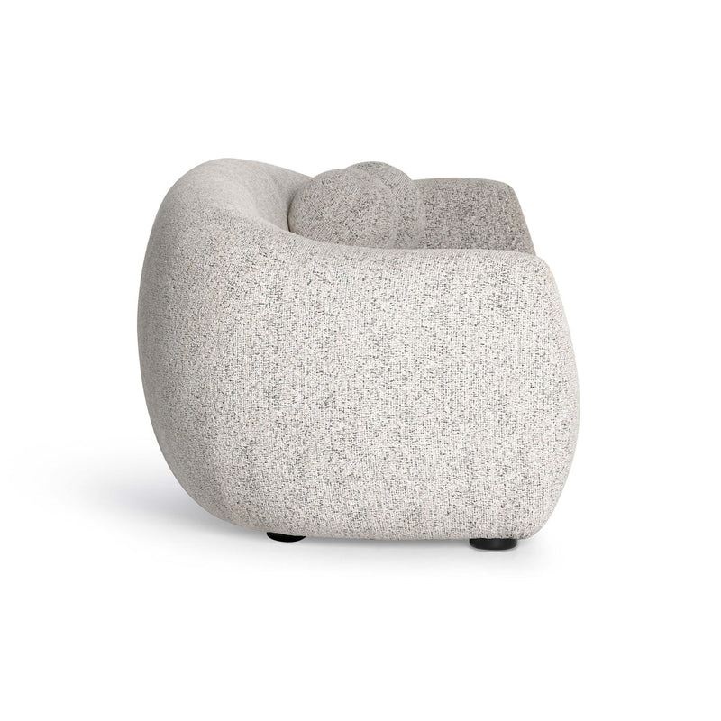 Judy Black and White Woven Fabric Sofa