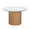 Rose Faux Terrazzo and Terracotta Indoor / Outdoor Round Concrete Dining Table