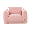 Saint Tropez Pearl Striped Stuffed Outdoor Armchair