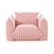 Saint Tropez Pearl Striped Stuffed Outdoor Armchair