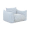 Saint Tropez Pearl Striped Stuffed Outdoor Armchair