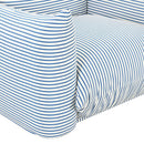 Saint Tropez Pearl Striped Stuffed Outdoor Armchair