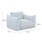 Saint Tropez Pearl Striped Stuffed Outdoor Armchair