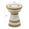 Wren Striped Side Table