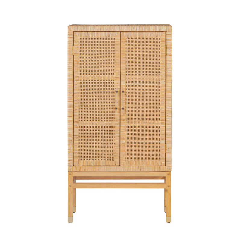 Amara Woven Rattan Cabinet