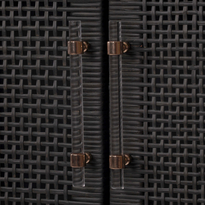 Amara Woven Rattan Cabinet