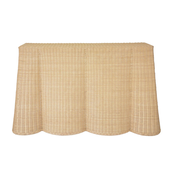 Egan 55" Natural Rattan Console Table