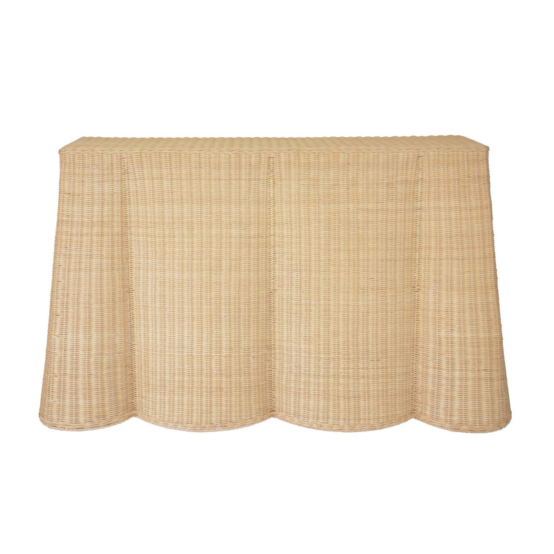 Egan 55" Natural Rattan Console Table