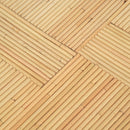 Matea Natural Rattan Cross Side Table