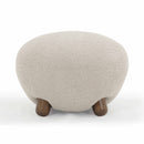 Pucker Warm Grey Boucle Ottoman