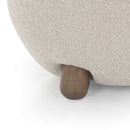 Pucker Warm Grey Boucle Ottoman