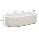 Suraya 55&quot; Indoor/Outdoor Concrete Rounded Coffee Table