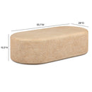 Suraya 55&quot; Indoor/Outdoor Concrete Rounded Coffee Table