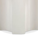 Cassandra 38" Ivory Indoor/Outdoor Concrete Round Side Table