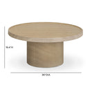 Darcy 36" Concrete Indoor / Outdoor Round Coffee Table