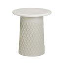 Hessa Indoor/Outdoor Concrete Chiseled Side Table