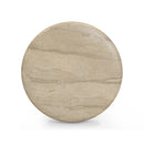 Hyre Faux Travertine Indoor/Outdoor Concrete Side Table