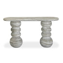Hyre 59" Faux Stone Indoor/Outdoor Concrete Console Table