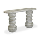 Hyre 59" Faux Stone Indoor/Outdoor Concrete Console Table