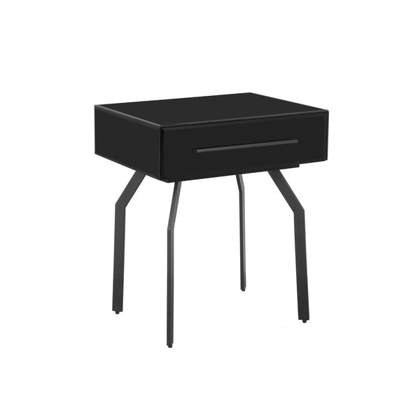 Santana Black Glass Side Table