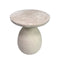 Gina Cream Travertine Side Table