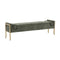 Ines Textured Velvet Bench