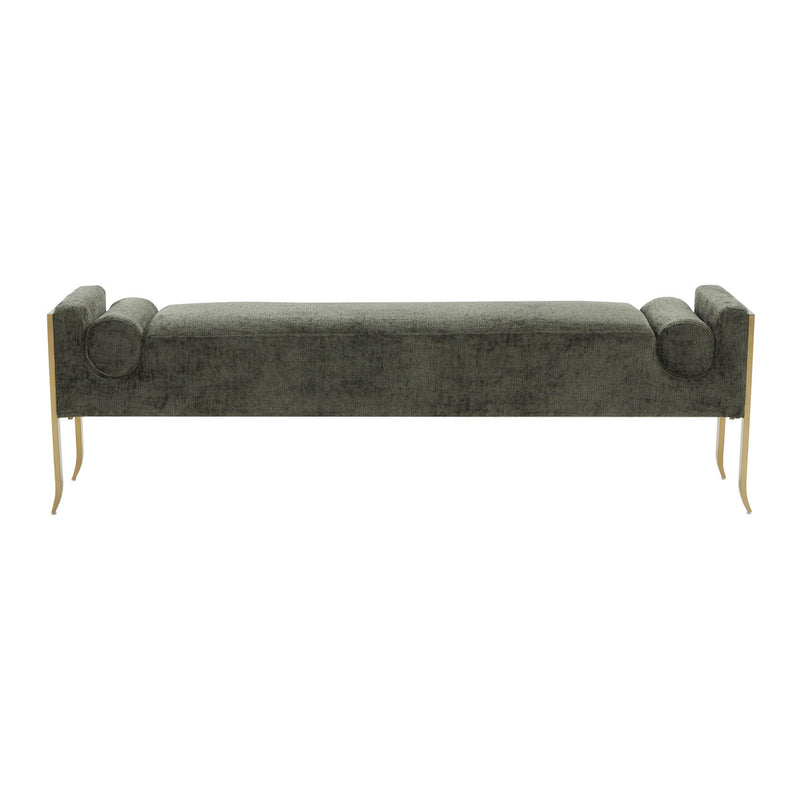 Ines Textured Velvet Bench