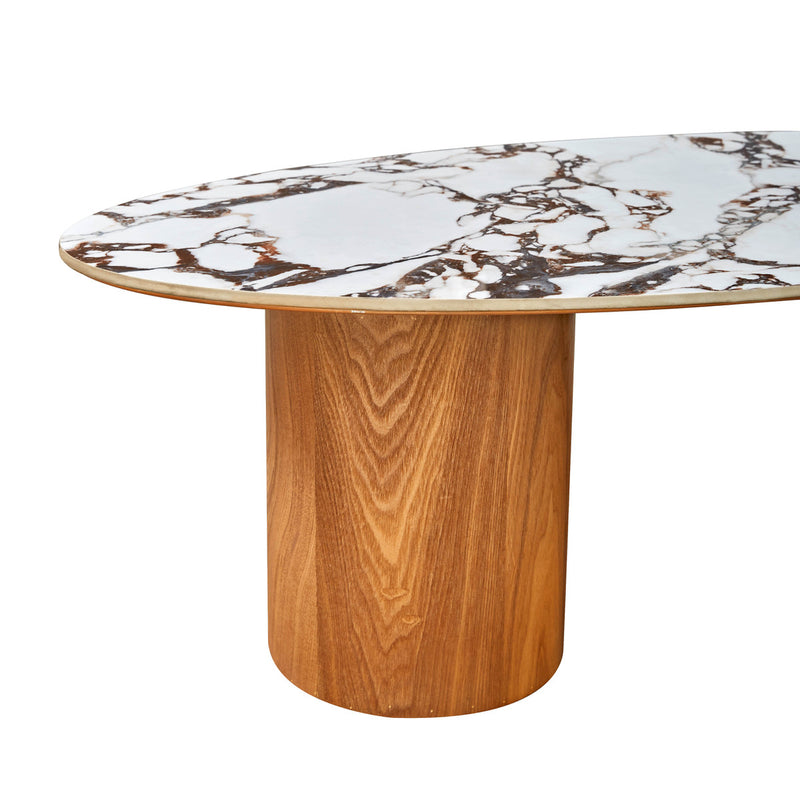 Tamara Ceramic Oval Coffee Table