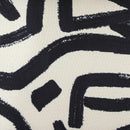 Pippa Black Brushstroke Print Stool