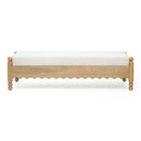 Thelma 56" Cream Performance Basketweave Bench