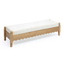 Thelma 56" Cream Performance Basketweave Bench
