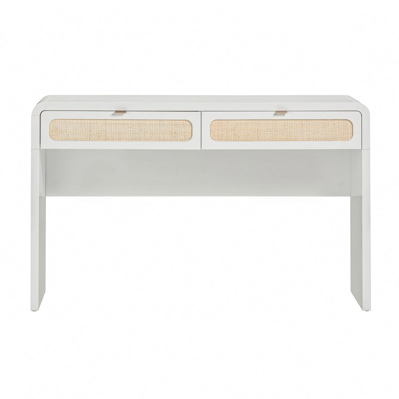 Patty 48" Rattan 2-Drawer Console Desk