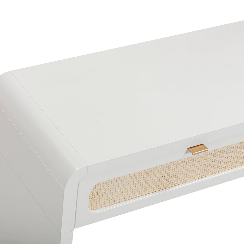 Patty 48" Rattan 2-Drawer Console Desk