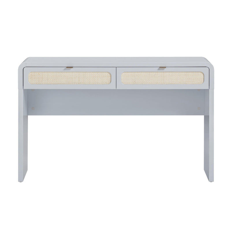Patty 48" Rattan 2-Drawer Console Desk