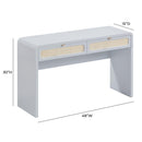 Patty 48" Rattan 2-Drawer Console Desk