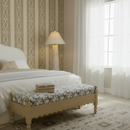 Thelma 56" Leopard Jacquard Bench