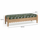 Thelma 56" Leopard Jacquard Bench