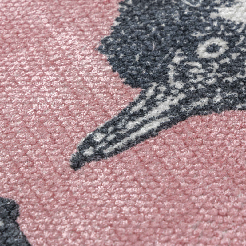 Palm Beach Grey & Pink Area Rug