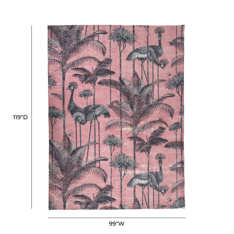 Palm Beach Grey & Pink Area Rug