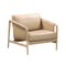 Chakka Tan Genuine Leather Accent Chair