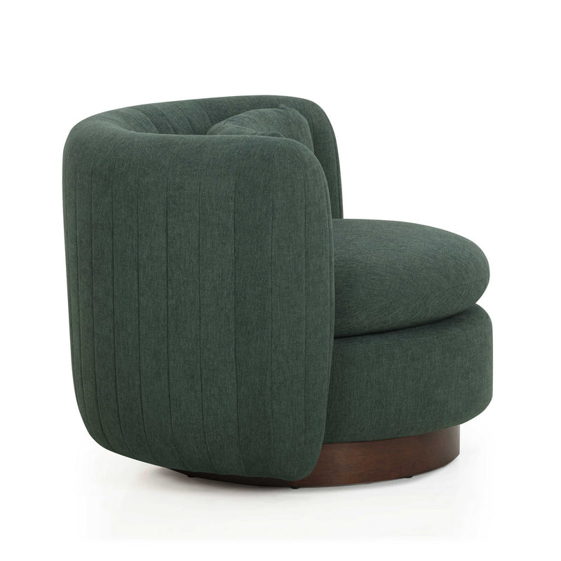 Nura Chenille Swivel Accent Chair