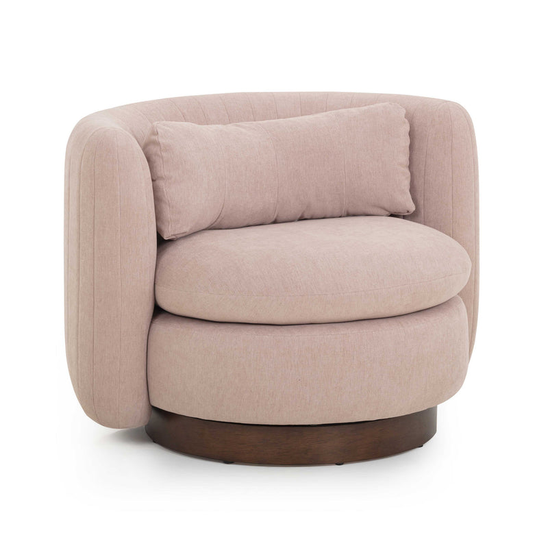 Nura Chenille Swivel Accent Chair