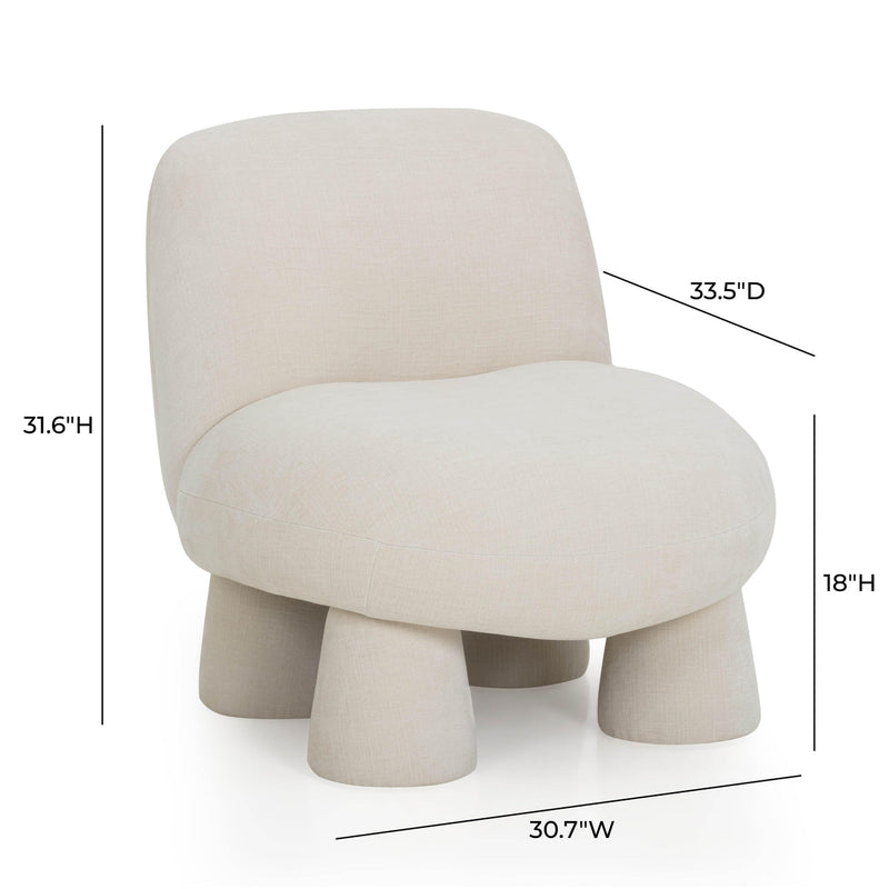 Stomp Upcycled Chenille Accent Chair