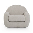 Tiago Warm Grey Boucle Swivel Chair