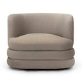 Astor Faux Mohair Swivel Hotel Lounge Chair