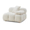 Calliope Cream Vegan Shearling Modular Corner Chair