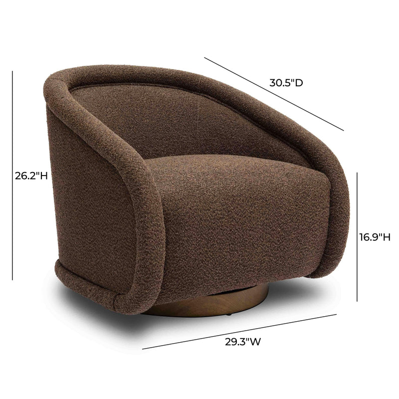 Rory Boucle Swivel Chair