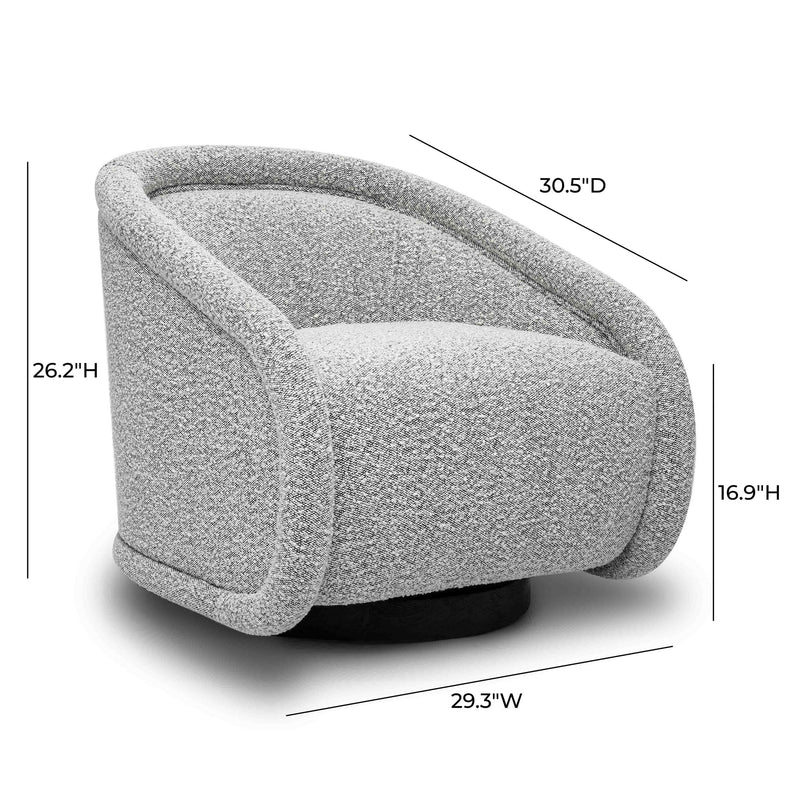 Rory Boucle Swivel Chair