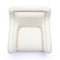 Charli Cream Basketweave Chenille Swivel Chair